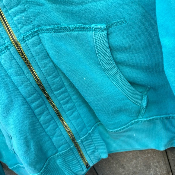 Vintage Polo Ralph Lauren Zip Hoodie Light Blue Mens Size Small Heavyweight - Picture 2 of 15